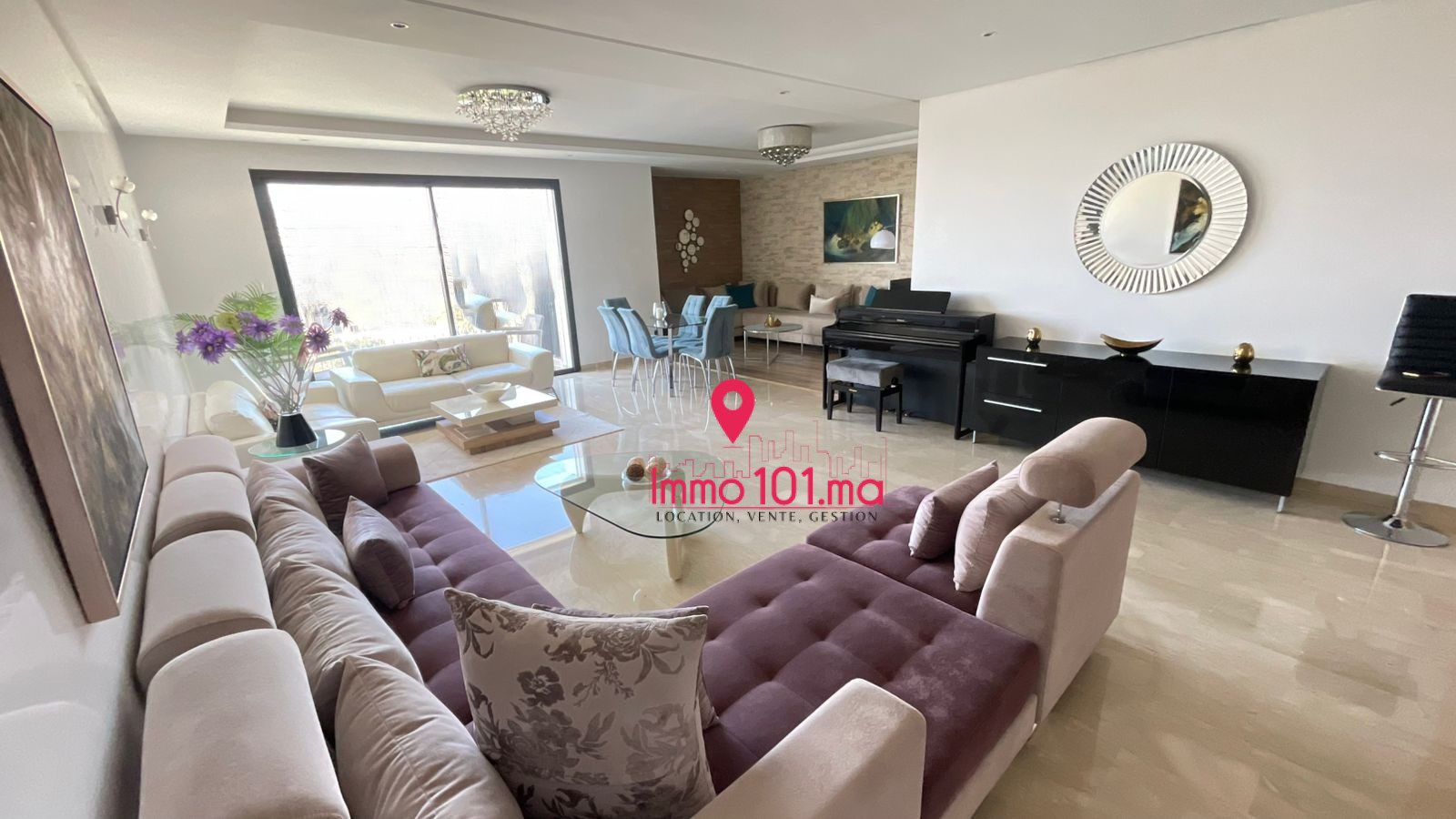 Location appartement meublé à Prestigia – Hay Riad SILAM2272